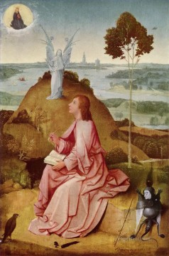  14 Obras - San Juan Evangelista en Patmos 1485 Hieronymus Bosch